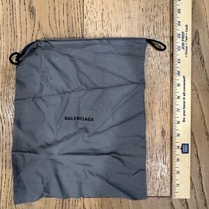 Balenciaga Gray Drawstring Bag